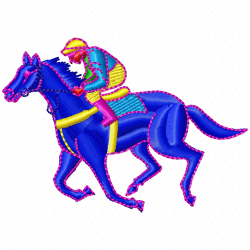 Horses Embroidery Design 1